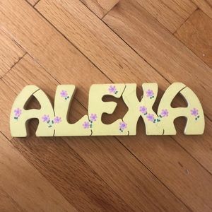 🎉FREE 🎉with purchase "Alexa" painted sign